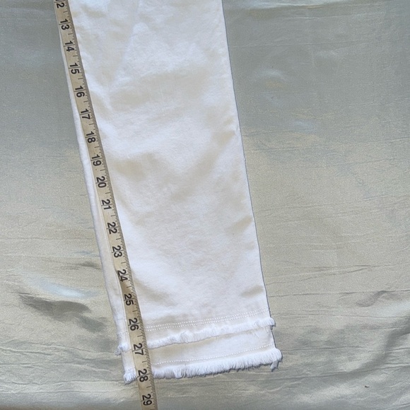 Lilly Pulitzer South Ocean High-Rise Skinny Jeans Resort White Double Raw Hem - Picture 2 of 15